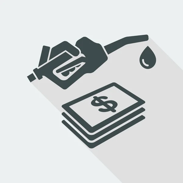 Fuel expense icon — Stock Vector