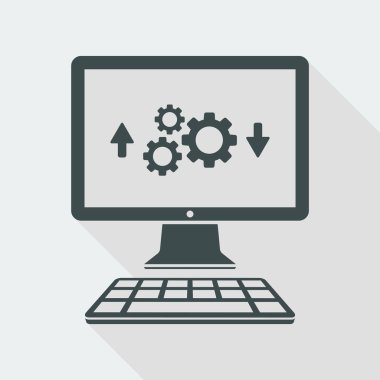 Bilgisayar transfer ayarları simgesi