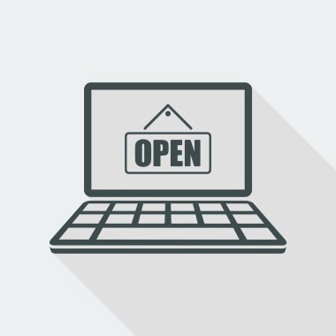 Düz mağaza simgesi