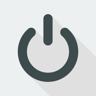 güç düğmesi düz simgesi