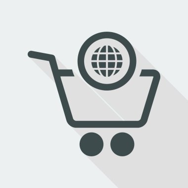 alışveriş basit simgesi