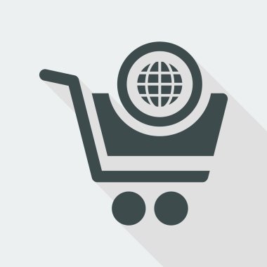 alışveriş basit simgesi