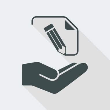 Belge proje tasarım simgesi