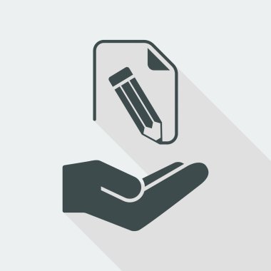 Belge proje tasarım simgesi