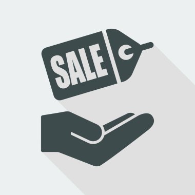 Satılık etiket simgesi