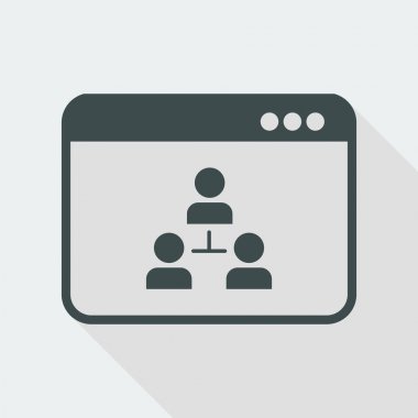 Dijital ağ web simgesi