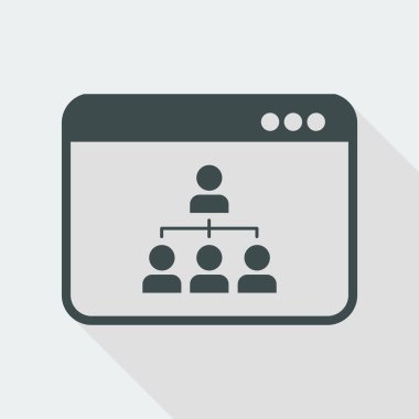 Dijital ağ web simgesi