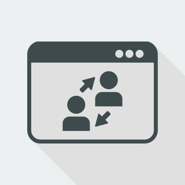 Dijital ağ web simgesi