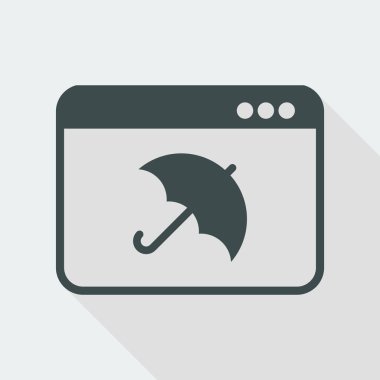 Bilgisayar koruma web simgesi
