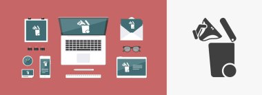 Atık toplama simgesini ayır 