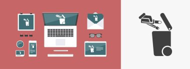 Atık toplama simgesini ayır 