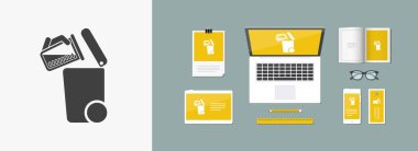 Atık toplama simgesini ayır 