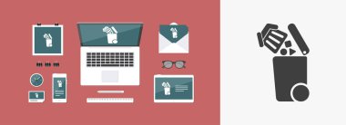 Atık toplama simgesini ayır 