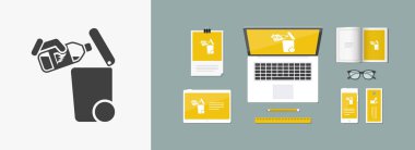 Atık toplama simgesini ayır 