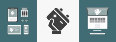 Pil simgesi illüstrasyon