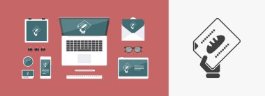 Gıda kağıt simgesi