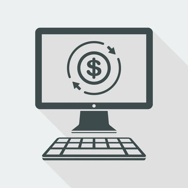 Geld web-service — Stockvector