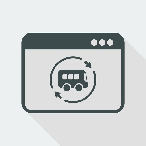 Autobús renovado servicios icono — Vector de stock