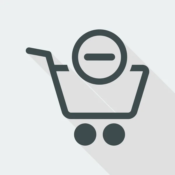Remove from cart icon — Stock Vector