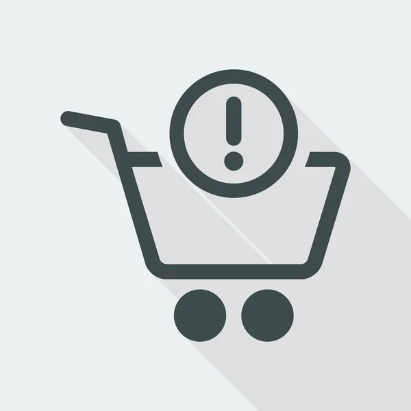 Eenvoudige pictogram winkelen — Stockvector