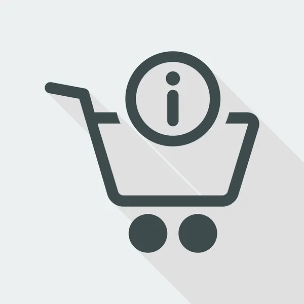 Shopping enkel ikon — Stock vektor