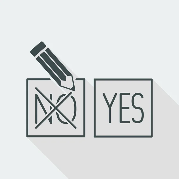 Opción "no" icono de la opción — Archivo Imágenes Vectoriales