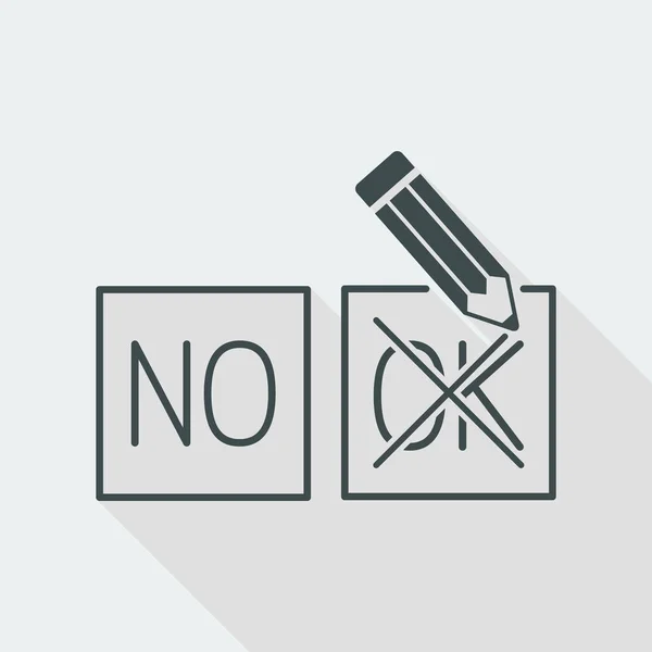 Opción "ok" icono de elección — Archivo Imágenes Vectoriales