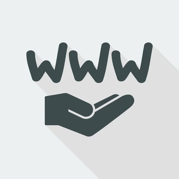 Ikonę minimalne usługi sieci Web — Wektor stockowy