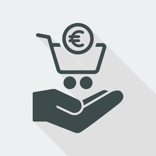 Shopping simple icon — Stock Vector