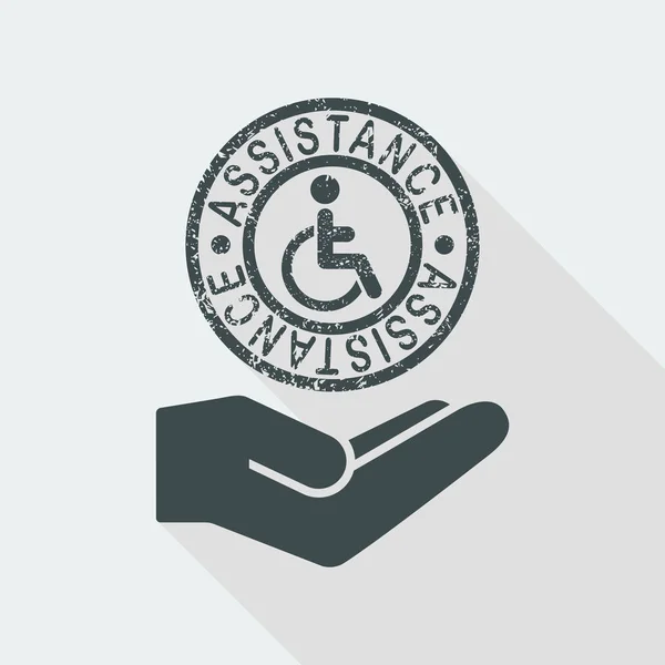 Услуги по поддержке инвалидов — стоковый вектор