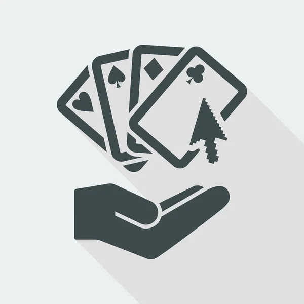 Pokerspiel-Konzept — Stockvektor