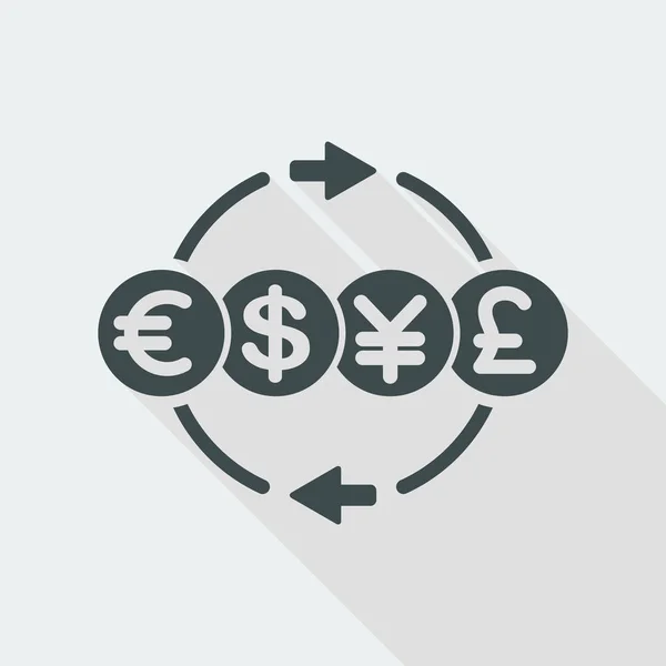 Icono de servicios de transferencia de dinero — Vector de stock