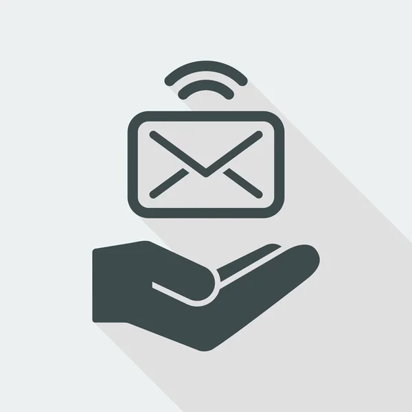 Service de courrier Icône — Image vectorielle