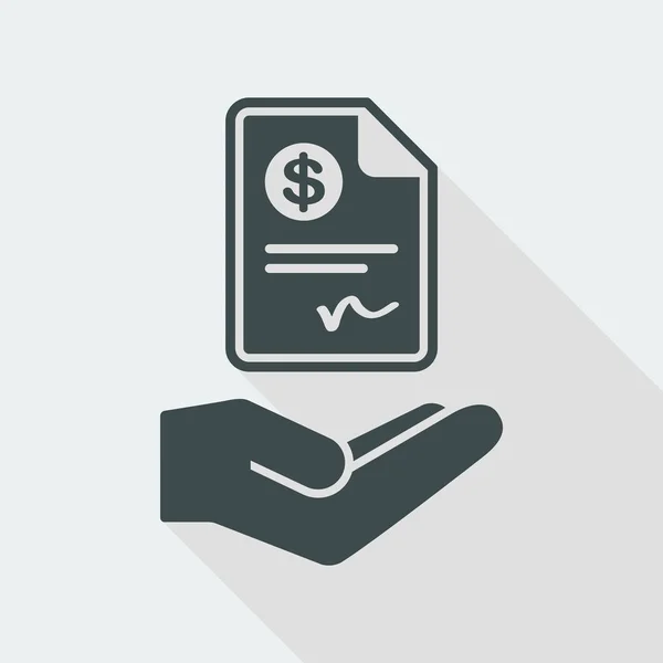 Betaling document - pictogram — Stockvector
