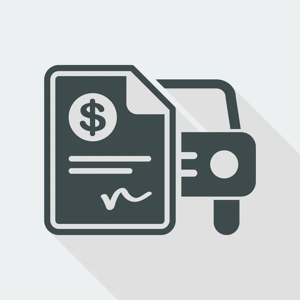 Auto facturering document — Stockvector