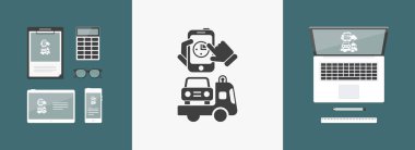 Hızlı bir araba yardım simgesi