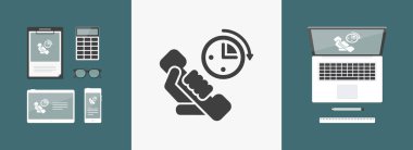 Telefon saat simgesini 