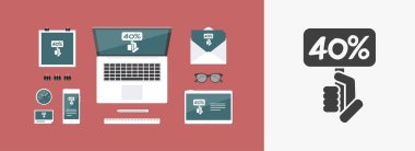 indirim etiketi simgesi