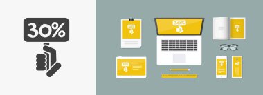 indirim etiketi simgesi