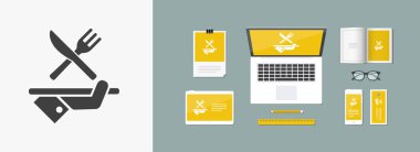 Otel simgeler. Gıda.