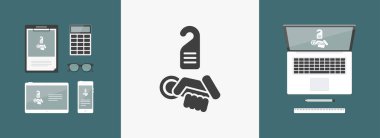 Hotel Icon. Kapı etiket.