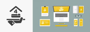 Otel ikonu. Dört yatak odalı..