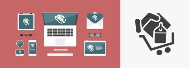 alışveriş basit simgesi