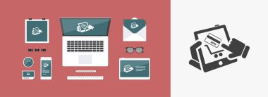 alışveriş basit simgesi