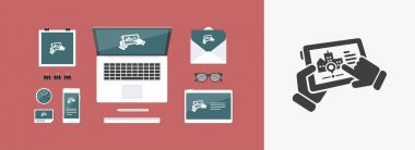 Harita navigator simgeler