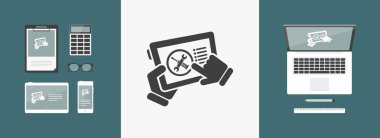 dokunmatik ekran basit simgesi