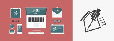 Ev onarım hizmetleri simgesi