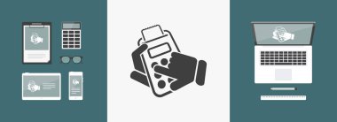 Hesap Makinesi Düz Simgesi