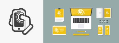 akıllı telefon dokunmatik ekran simgesi