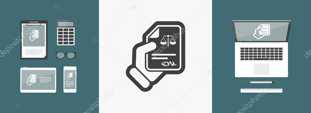 Legal document icon 